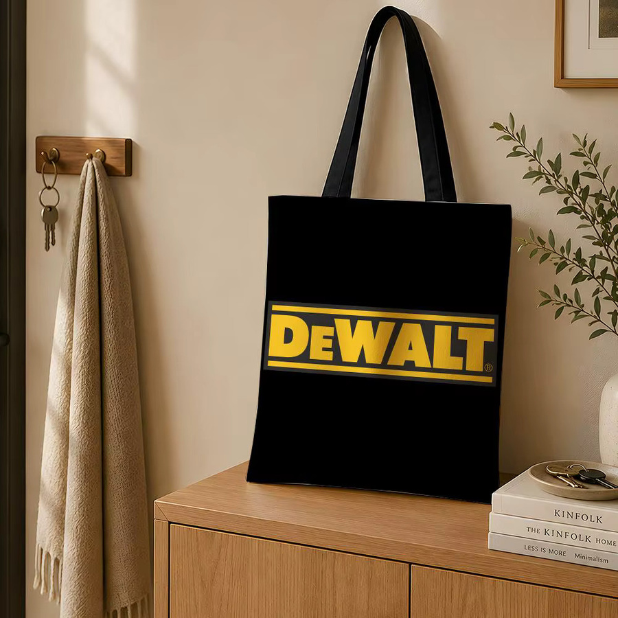 D-De-Walt-T Canvas-Schultertasche in Schwarz für Schule, Pendeln und Reisen - Bild 4