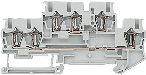 Siemens Doppelstockklemme 5,2 mm mit Federzuganschluss in Grau - Bild 1