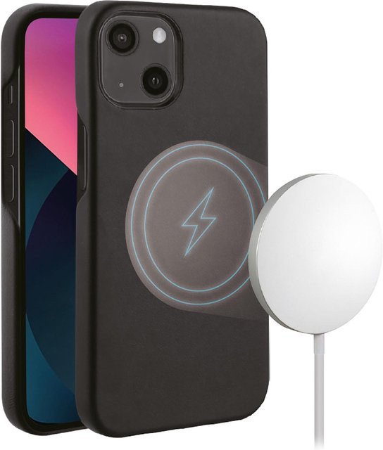 Vivanco Magnetic Wireless Charging Support für iPhone 13 in Schwarz - Bild 1
