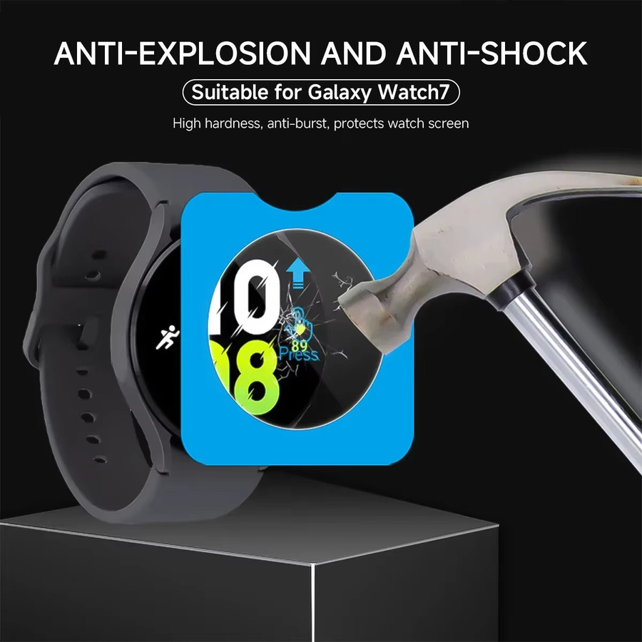 Samsung Displayschutzfolie aus gehärtetem Glas, Galaxy Watch 7, 40 mm, 44 mm, Watch7Ultra 47 mm - Bild 4