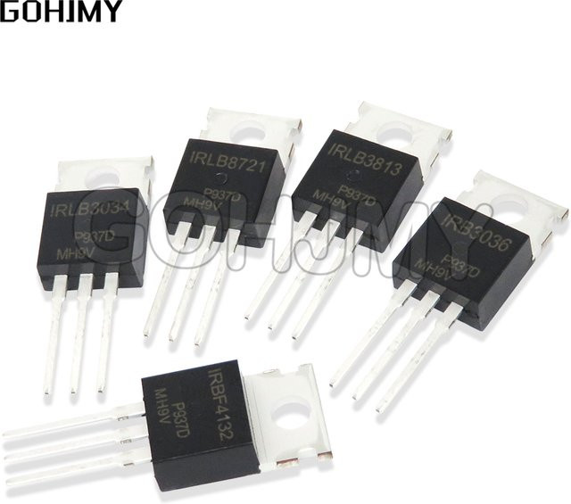 5 Stück GOHJMY IRLB8721PBF N-Channel MOSFET in Schwarz, TO-220 Gehäuse - Bild 1