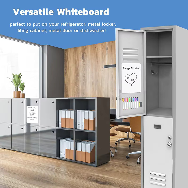 YoQian Magnetisches Whiteboard in Weiß, trocken abwischbarer Planer als Kühlschrankaufkleber für Küche und Büro, Breite: 29,7 cm, Höhe: 29,7 cm, Tiefe: 29,7 cm - Bild 4