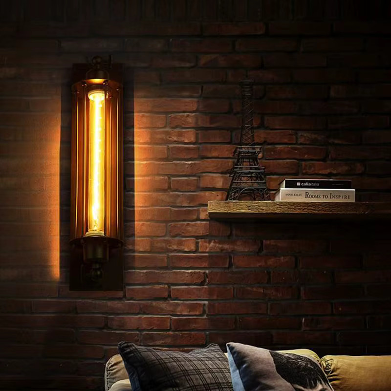 JOYINLED Retro Industrie-Stil Wandleuchte aus Eisen mit LED-Beleuchtung für Korridor, Treppe und Schlafzimmer - Bild 2