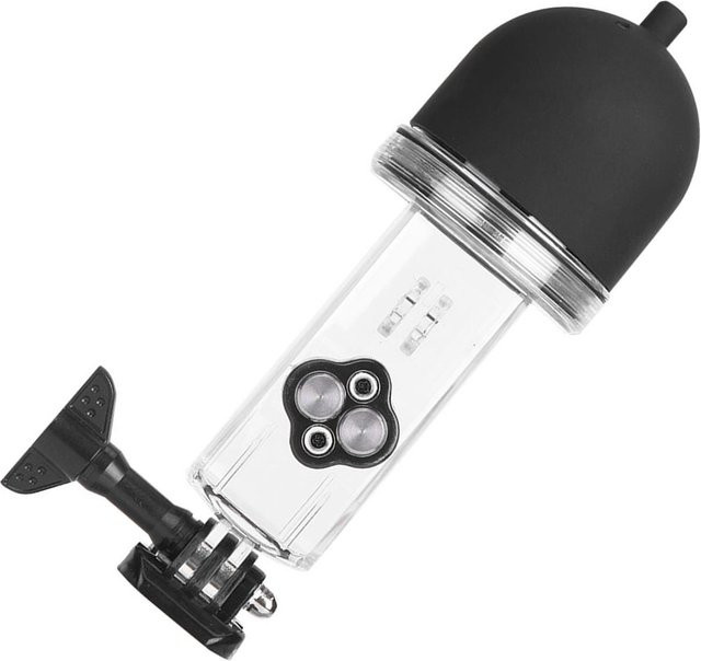 Wasserdichtes Gehäuse für DJI Osmo Pocket in Grau und Transparent, 60m Tauchschutzhülle - Bild 1