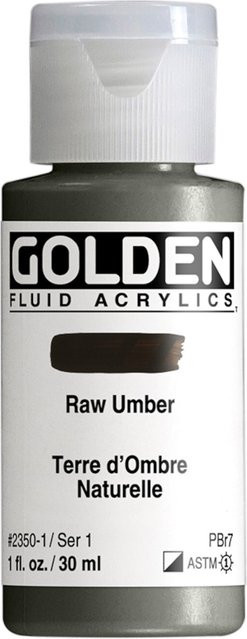 Golden Fluid Acrylfarbe Umbra Natur von Golden in Braun - Bild 1