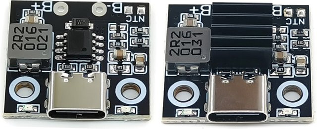 GXTH USB Lithium-Batterie Lade Modul mit Ladeanzeige für 1S Akkus in Schwarz - Bild 1