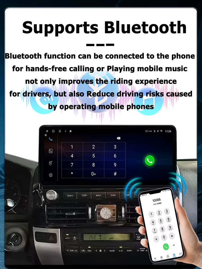 KJ-NAVI Android Multimedia Radio für Kia K3 2019-2022 mit 12,3 Zoll Display, CarPlay, GPS, Bluetooth und WIFI in Schwarz - Bild 2