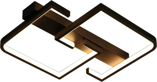 NETTLIFE LED Deckenleuchte aus Metall in Schwarz, Durchmesser: 30 cm - Bild 1
