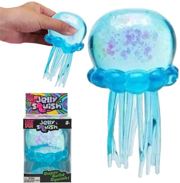 Needoh Qualle Squishy, Knet-Sensorik-Spielzeug, blue - Bild 1