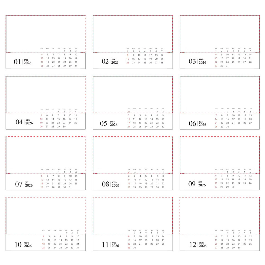 Personalisierter Tischkalender 2026 mit eigenen Fotos zur Gestaltung als individuelles Geschenk - Bild 2