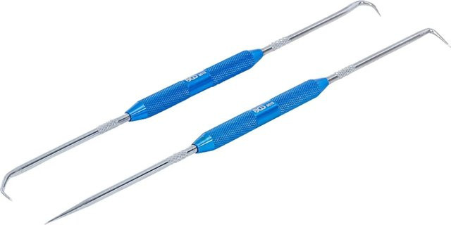 BGS Montagehaken Satz aus Edelstahl in Blau, 2-teilig, Länge: 220 mm - Bild 1