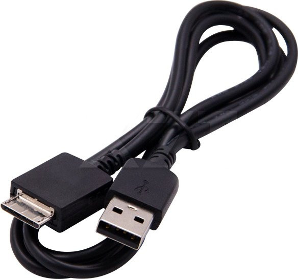 Sony USB-Daten- und Ladekabel in Schwarz für Walkman MP3 und MP4 Player (USB-A auf USB-C) - Bild 1