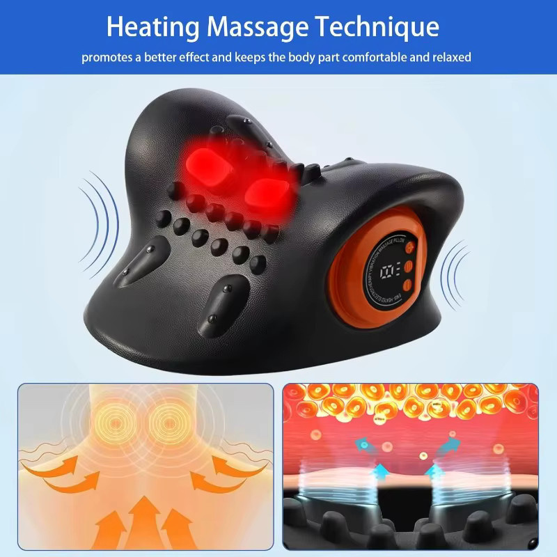dajiange Beheiztes Nacken-Schulter-Massagekissen, Unisex - Bild 4