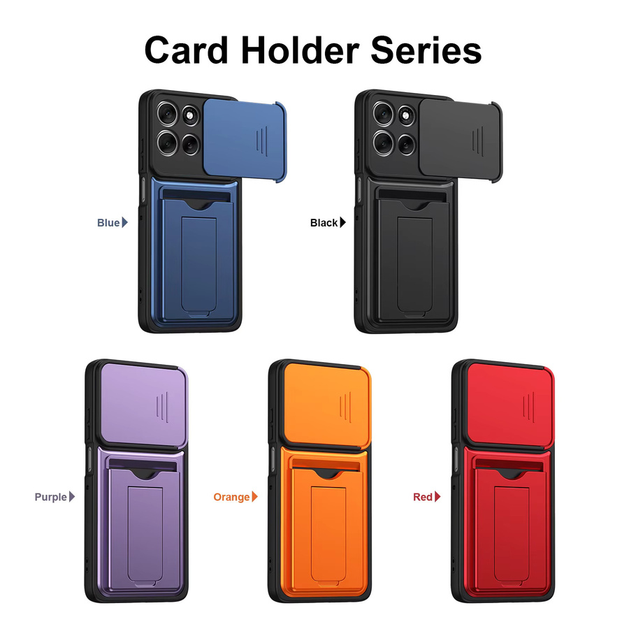 Motorola Handyhülle mit Kartenhalter und Ständerfunktion in Orange für Edge 60 Pro, 70 Fusion, X70 AIR, Moto Signature, G86, G85, G56 - Bild 6