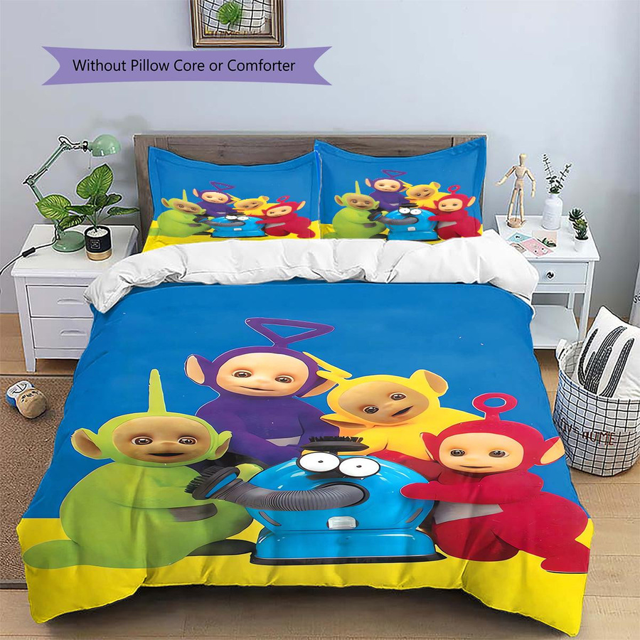 Teletubbies Bettwäsche Set mit Motiv, Mehrfarbig, Material: Polyester, Inhalt: 1 Bettbezug und 2 Kissenbezüge, B/H: 135 x 200 cm - Bild 3