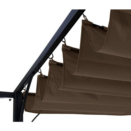 MVG Pergola MVG-C42 mit Schiebedach in Beige, B/T: 350 x 350 cm, 6-cm-Stahlgestell - Bild 2