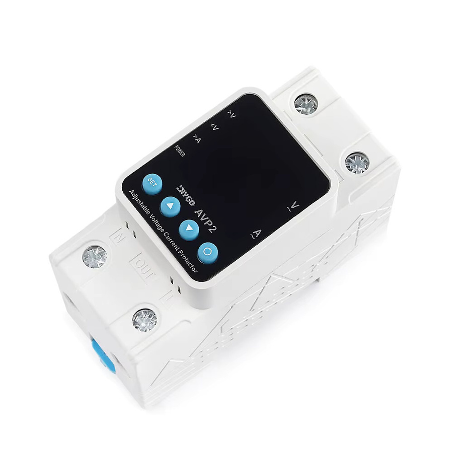 DIY GO AVP2 2P Automatischer Spannungsschutzschalter mit einstellbarem Über-/Unterspannungs- und Überstromschutz für die DIN-Schiene in Weiß - Bild 2