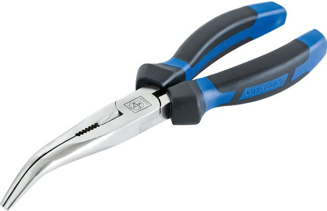 LUX-TOOLS Telefonzange gebogen, 200 mm, Multicolor - Bild 1