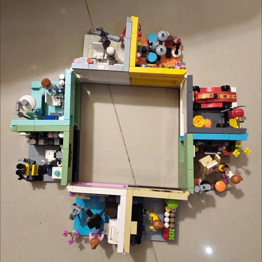 Yiran Toy Mini Street View Dreams Haus Bausteine 1-teiliges Set - Bild 4