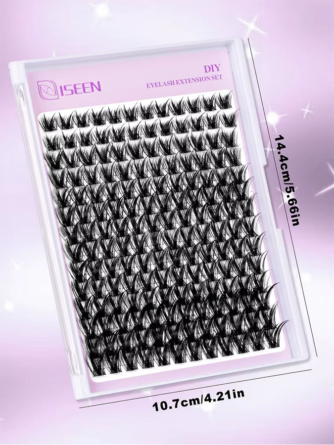 ISEEN Wimperncluster-Set Wispy Lashes, Unisex - Bild 6