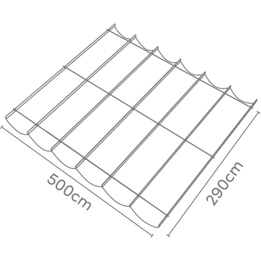 PLATINUM Coolfit Faltsonnensegel aus Polyethylen in Grau, Breite: 300 cm, Höhe: 290 cm - Bild 1