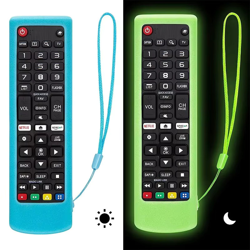 Silikonhülle Schutzhülle in Lila passend für LG Smart TV Fernbedienungen der AKB-Serie AKB75675311 AKB75095308 AKB76037605 als staubdichte Abdeckung - Bild 4