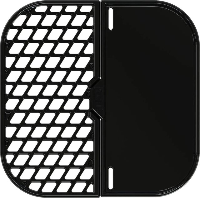 Weber Gourmet BBQ System 2in1 Sear Grate und Grillplatte aus porzellanemailliertem Gusseisen, schwarz - Bild 4