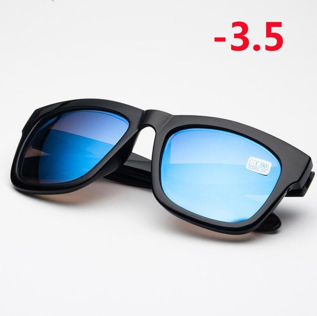Bai Fen Bai Electronic 3C Sonnenbrille, quadratisch, Kunststoff, Unisex, blau schwarz - Bild 1