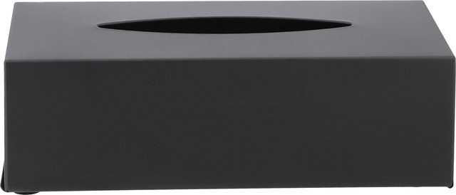 LIVARNO Wandmontierte WC-Bürstengarnitur mit Toilettenrollenhalter und Kosmetiktuchbox in Schwarz, B/T/H: 24,0 x 12,0 x 7,5 cm - Bild 1