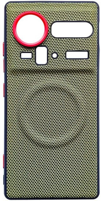 Handyhülle aus Kona-Leder für ZTE Nubia Z80 Ultra, Z70 Ultra und Z70S Ultra in Grün mit Magnetfunktion und minimalistischem Design - Bild 1
