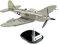COBI Konstruktionsspielzeug Bell P-39D Airacobra Kampfflugzeug aus Klemmbausteinen in Grau - Bild 1