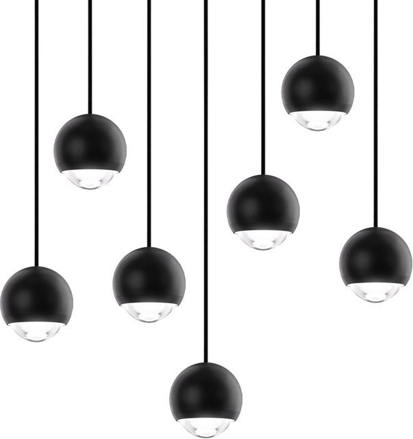 DLS Lighting Cleo LP 7 Runde LED-Pendelleuchte in Schwarz und Weiß mit warmweißem Licht (2700K) - Bild 1