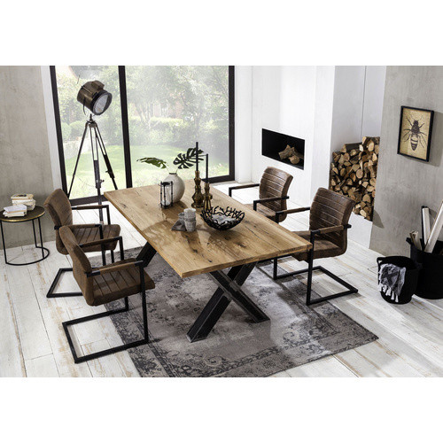 SIT Tisch TABLES & CO aus Holz in Wild Oak Braun, Höhe: 75 cm, Tiefe: 100 cm - Bild 4