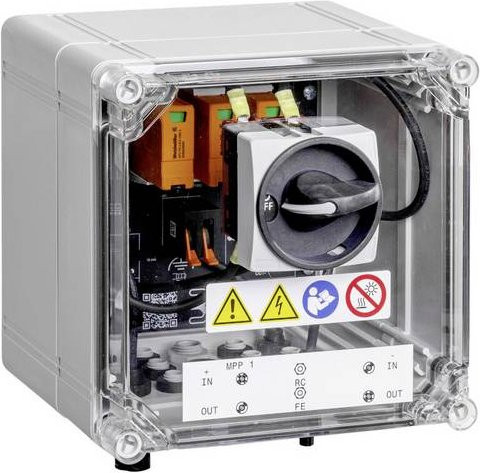 Weidmüller Generatoranschlusskasten PVN DC 1I 1O 1MPP SW SPD1R EVO in Schwarz und Grau - Bild 1