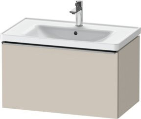 Duravit Waschtischunterschrank D-Neo beige matt, wandhängend, B: 78,4 cm, T: 45,2 cm, H: 44,0 cm - Bild 1