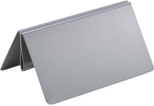 Deflecto Prospekthalter Edelstahl Silber B/H/T: 100 x 50 x 58 mm - Bild 1
