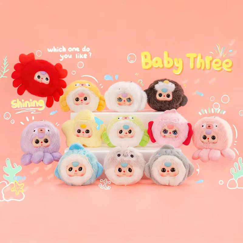 52TOYS Baby Drei Romantische Ozean V2, Plüsch Puppe, Meerestiere, Bunt - Bild 2