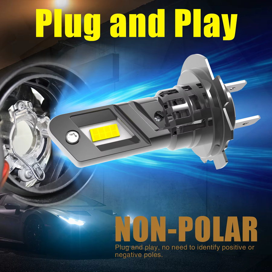 Neallor H7 LED Scheinwerfer Set 2er Pack Canbus Fehlerfrei 6000K Weiß für Renault Megane 2 2003 bis 2008 in Silber und Weiß - Bild 6