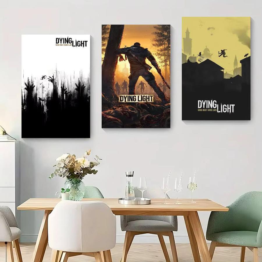Dying Light Classic Anime Poster wasserfester Papieraufkleber Wanddekoration Mehrfarbig - Bild 2