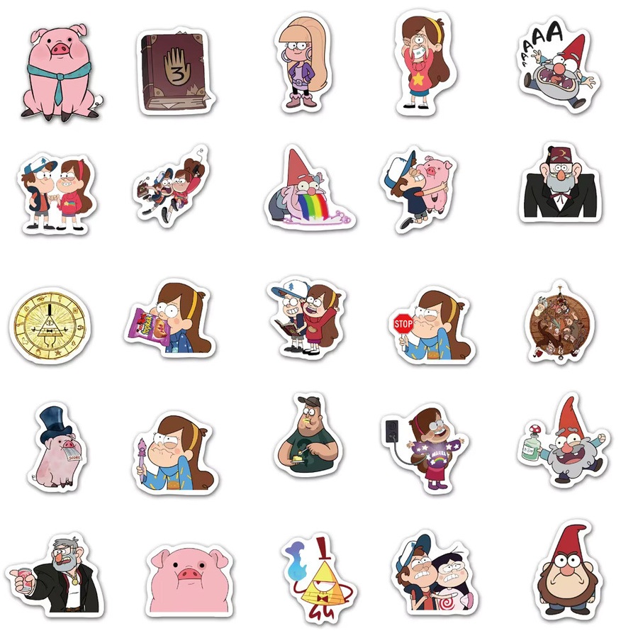 Disney Gravity Falls Aufkleber, Cartoon-Sticker, Bunt / Mehrfarbig - Bild 4