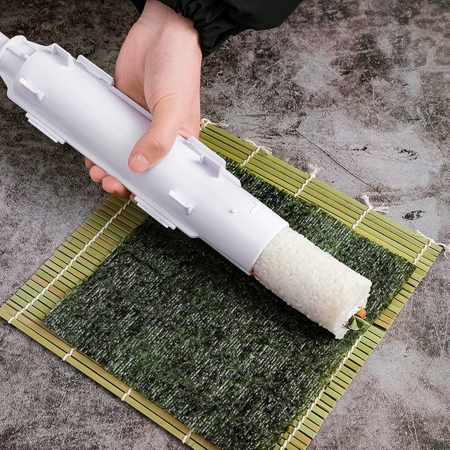 WIKHOSTAR Sushi-Maker Set in Weiß aus Kunststoff zur Herstellung von Sushi und Gimbap - Bild 1