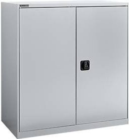Flügeltürenschrank Schäfer Shop Select MS-i aus Stahlblech in Weißaluminium, B/T/H: 95,0 x 40,0 x 121,5 cm - Bild 1