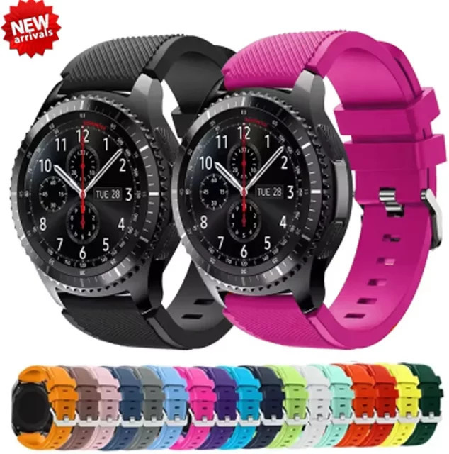OAKCHARM Silikonarmband für Samsung Galaxy Watch und Huawei GT Serie, Breite: 20 mm oder 22 mm - Bild 1