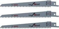 Bosch Keo 3er Sägeblatt Set für Holz in Grau, passend für Akku-Gartensäge, 3 Stück - Bild 1