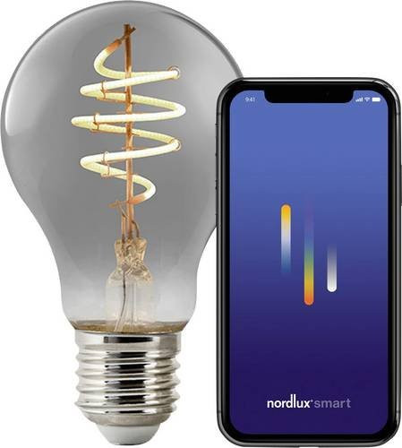 Nordlux LED Glühlampe E27 Rauchglas dimmbar warmweiß 4.7W - Bild 1