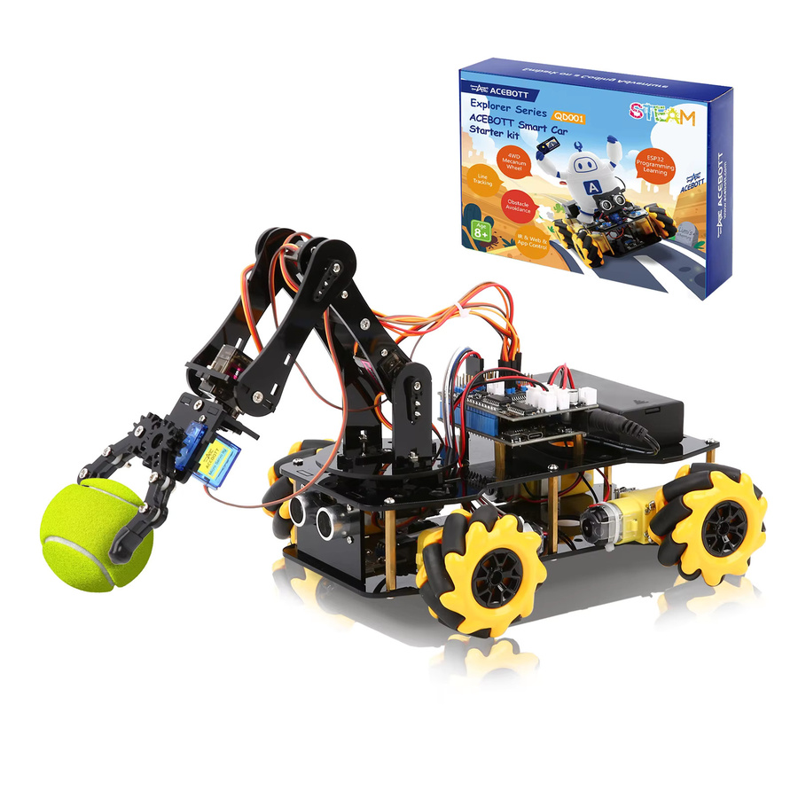 ACEBOTT Smart Robot Arm Car Kit und 4 DOF ESP32 programmierbarer Roboter, DIY-Roboterarm-Kit - Bild 6
