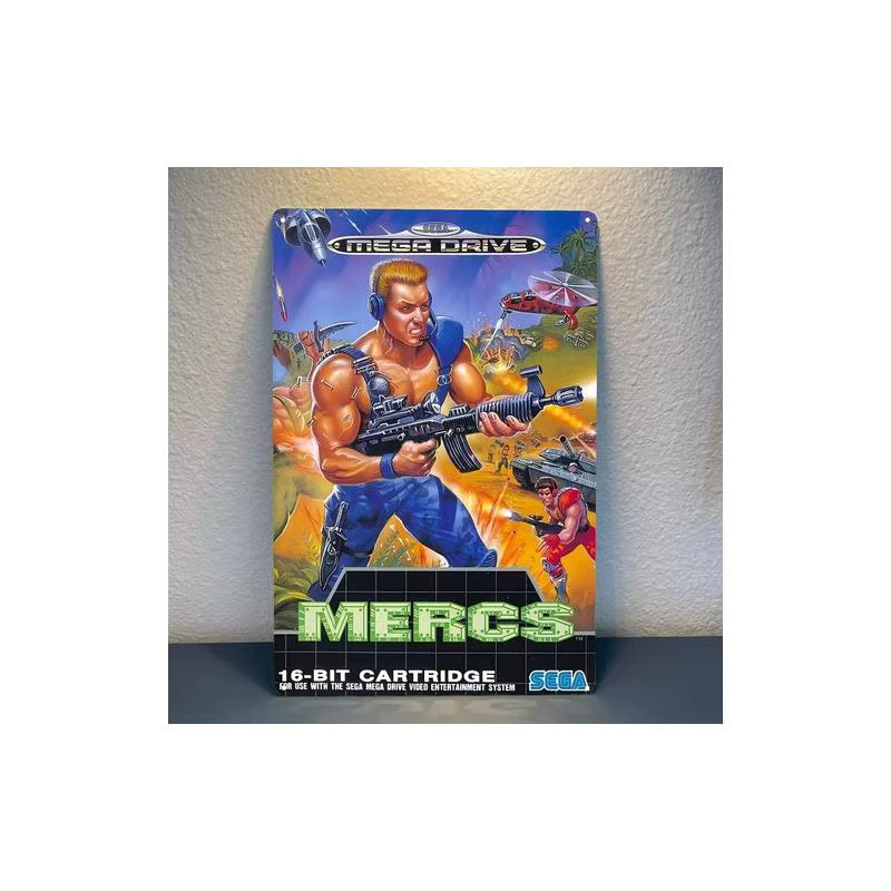 Mercs Retro-Videospiel Metallposter Sega Mega Drive Blechschild Multicolor B: 20,0 cm, H: 14,0 cm - Bild 2