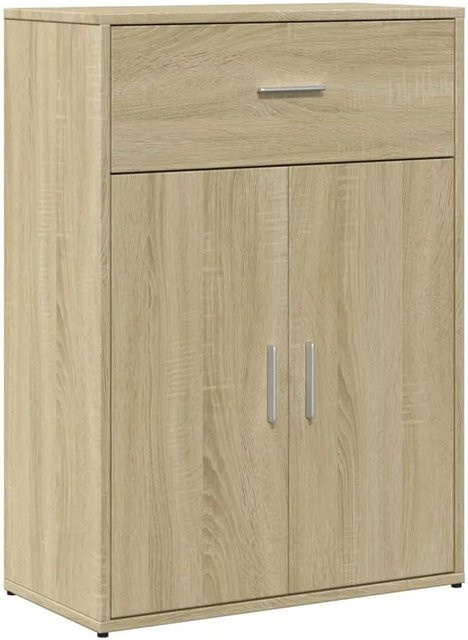 vidaXL Sideboard Raucheiche in Braun aus Holzwerkstoff, B/T/H: 60 x 30 x 84 cm - Bild 1