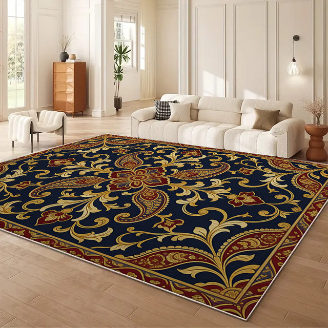 RAKKS Neoklassischer Perserteppich in Multicolour, pflegeleichter und weicher Orientteppich für Wohnzimmer und Schlafzimmer - Bild 1