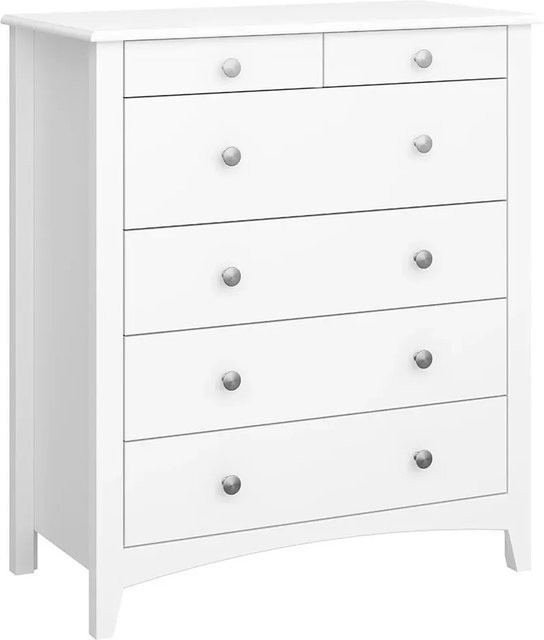 ebuy24 Mulon Kommode mit Schubladen in Weiß - Bild 1